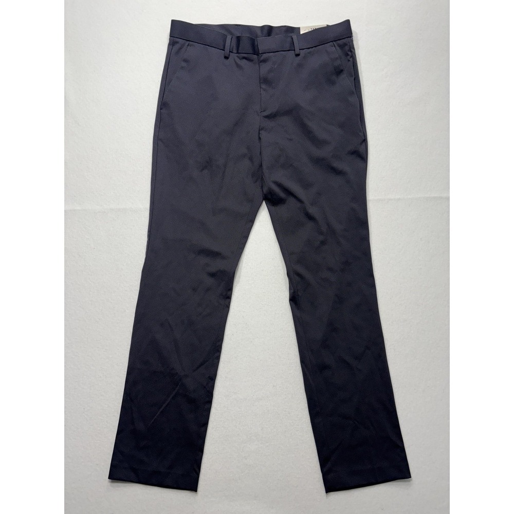Perry Ellis‎ Portfolio Dress Pants Mens 34x32 Gray Very Slim Travel Luxe Stretch
